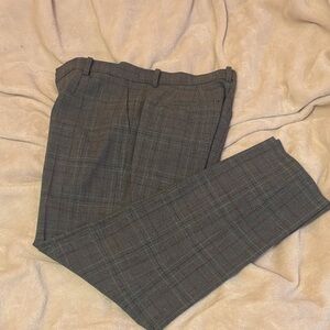 Uniqlo Gray Plaid Trousers